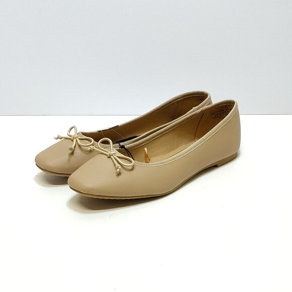 Time And Tru Bow Ballet Flats Slip On Size 9 Synthetic Comfortable Everyday Wear - Picture 1 of 9